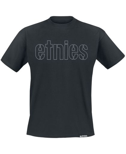 Etnies Mod Stencil T-shirt zwart-wit