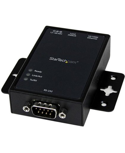 StarTech.com 1-poorts serieel-over-IP Ethernet apparaatserver RS232 DIN Rail en oppervlakte monteerbaar aluminium