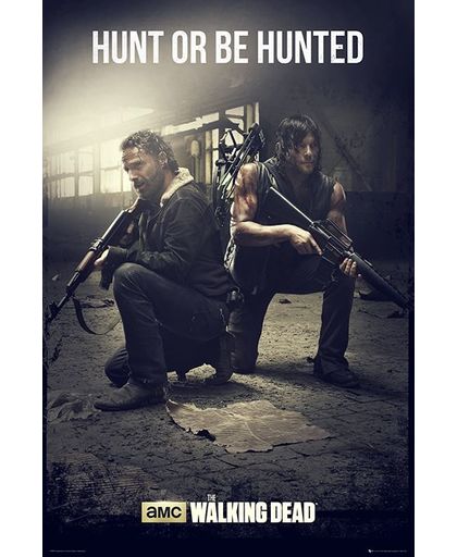 The Walking Dead Daryl Dixon & Rick Grimes - Hunt Or Be Hunted Poster meerkleurig