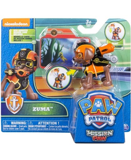 Paw Patrol  Pup Pack - Zuma Mission Paw action figuur 6 cm