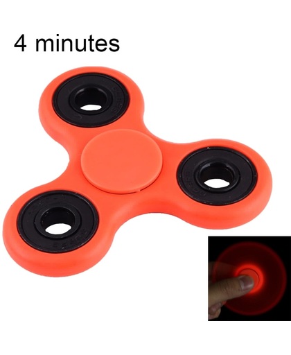 Fidget Spinner Toy Stress rooducer Anti-Anxiety Toy voor Children en Adults, 4 Minutes Rotation Time, Fluorescent licht, Hybrid Ceramic Bearing + POM materiaal(rood)
