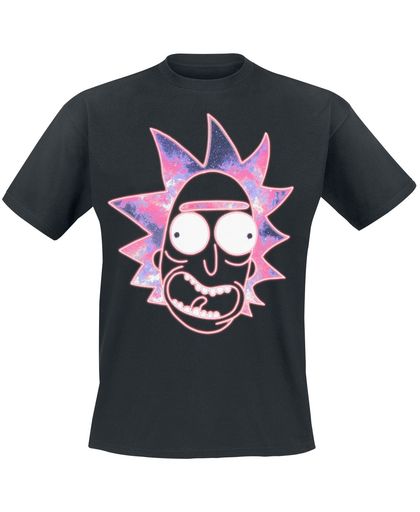 Rick And Morty Rick - Neon T-shirt zwart