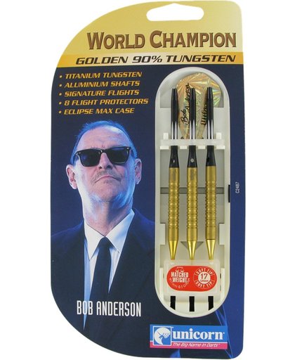 Unicorn W.C Bob Anderson Gold II 90% -17 gram Softtip Darts