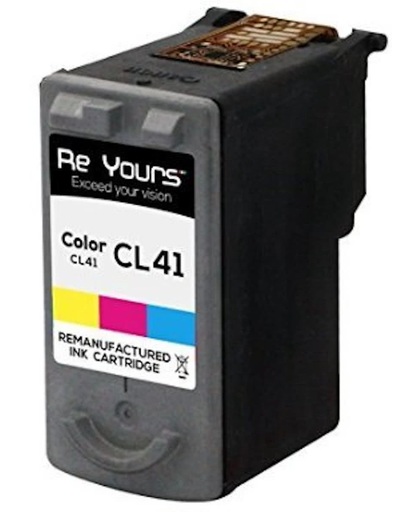 Reyours Remanufactured Inktcartridge compatible Canon CL-41  CL 41 - Kleur - met chip inktniveau weergeven