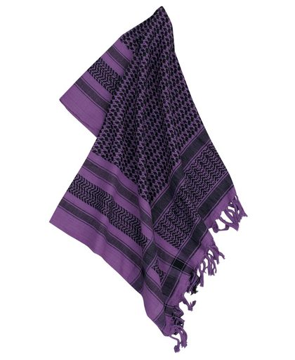 PLO-sjaal Sjaal paars-zwart