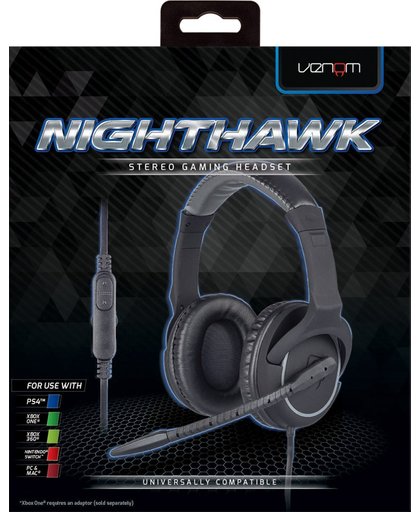 Venom Nighthawk Stereo Gaming Headset for PS4Xbox OneSwitchPC Mac