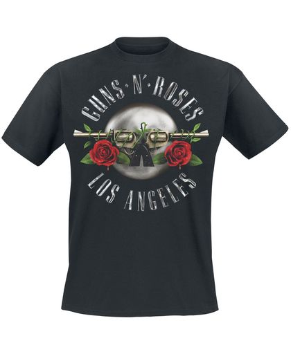 Guns N&apos; Roses Los Angeles Seal T-shirt zwart