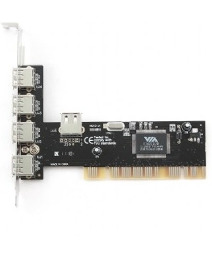Gembird UPC-20-4P Intern USB 2.0 interfacekaart/-adapter