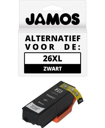 Jamos - Inktcartridges / Alternatief voor de Epson 26XL Zwart