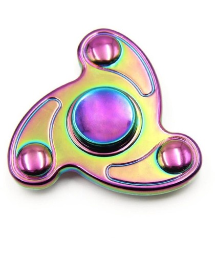 Fidget Spinner Rainbow Swirl met opbergdoosje