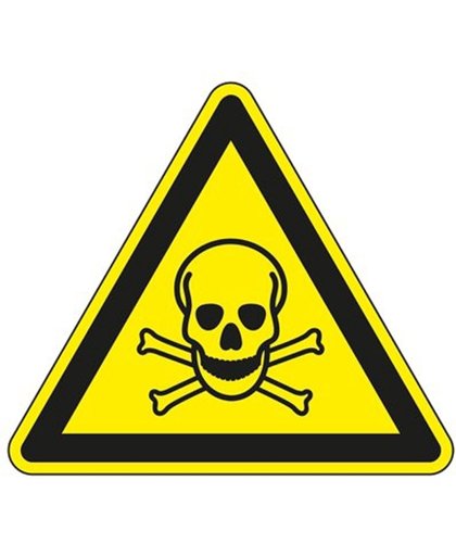 Waarschuwingssticker 'Waarschuwing voor giftige stoffen', ISO 7010