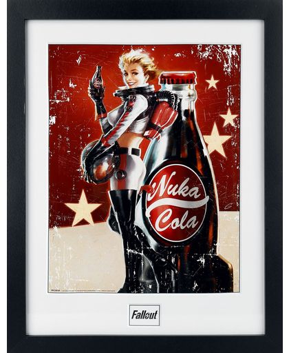 Fallout 4 - Nuka Cola Ingelijste poster meerkleurig