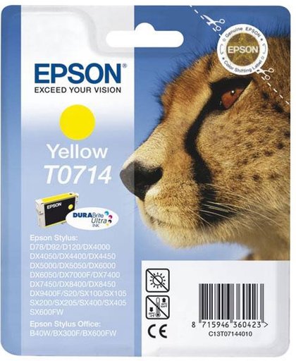 Epson inktpatroon Yellow T0714 DURABrite Ultra Ink