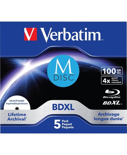 Verbatim M-Disc 4x BDXL 100GB 5stuk(s)