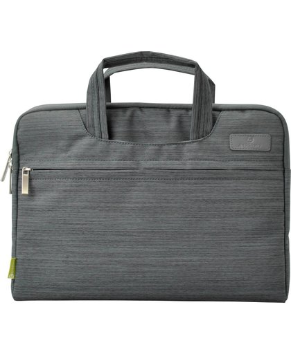 #DoYourMobile -12"/13" Laptop draagtas met riem - voor tablets en laptops - Design: Donker Grijs
