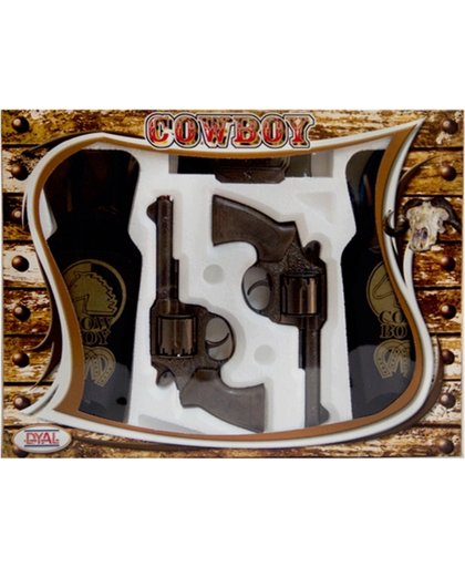 Dyal speelgoed set - Cowboy set deluxe: Cowboy met 12 shots pistolen