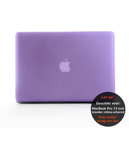 Glanzende hardcase hoes - MacBook Pro 13.3 inch (non-retina) - paars + inclusief US keyboardbescherming