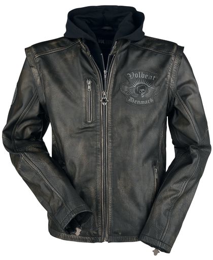 Volbeat EMP Signature Collection Lederen jas zwart-bruin
