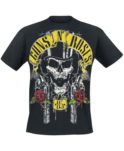 Guns N&apos; Roses Top Hat T-shirt zwart