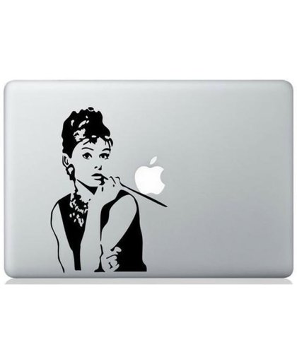 Audrey Hepburn smoking MacBook 13" skin sticker