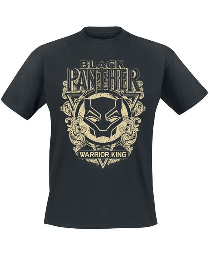 Black Panther Floral Mask T-shirt zwart