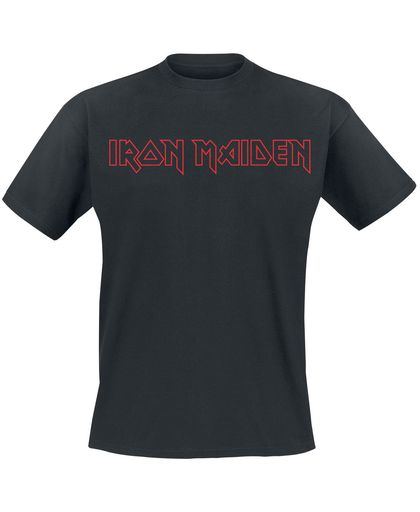 Iron Maiden Revised Logo T-shirt zwart