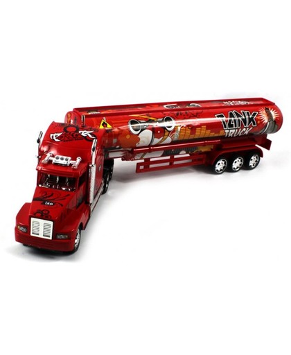 Grote vrachtwagen (55cm) op afstandsbediening in rood zwart of wit