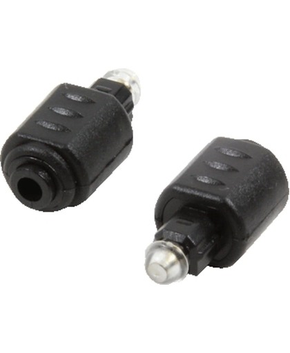LogiLink CA1016 Toslink Toslink 3.5 mm Mini Zwart kabeladapter/verloopstukje