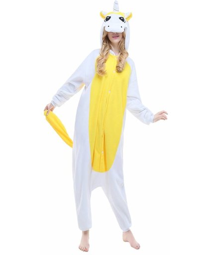 Gele Unicorn Onesie voor volwassenen - Gele Unicorn Kigurumi Pyjama