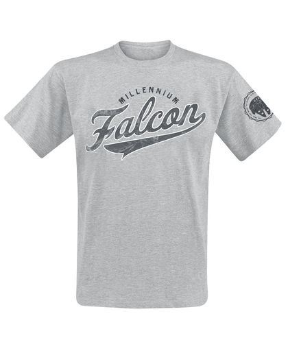 Star Wars Millenium Falcon T-shirt grijs gemêleerd