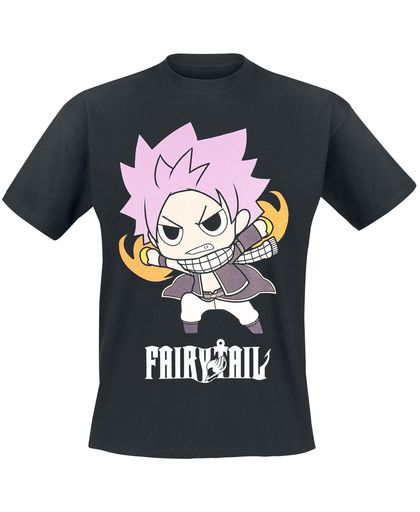 Fairy Tail Natsu Dragneel T-shirt zwart