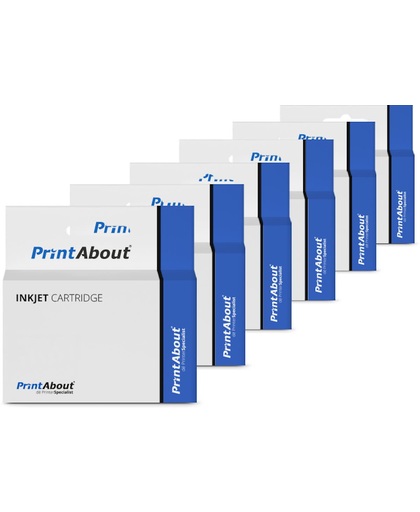 PrintAbout - Inktcartridge / Alternatief voor de Epson T048140 (T0481) / 6 Kleuren