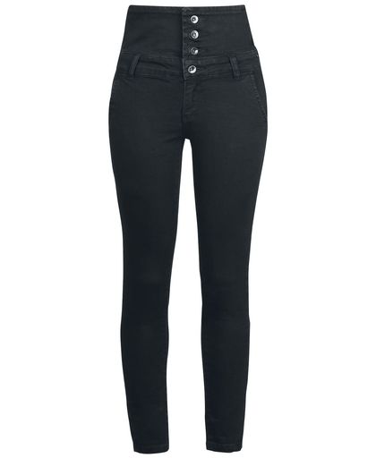 Forplay High Waist Denim Jeans Girls jeans zwart