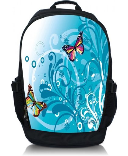 Laptop rugzak 15,6  gekleurde vlindertjes - Sleevy