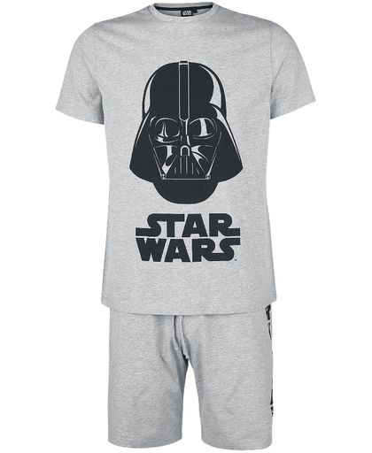Star Wars Darth Vader Pyjama lichtgrijs gemêleerd