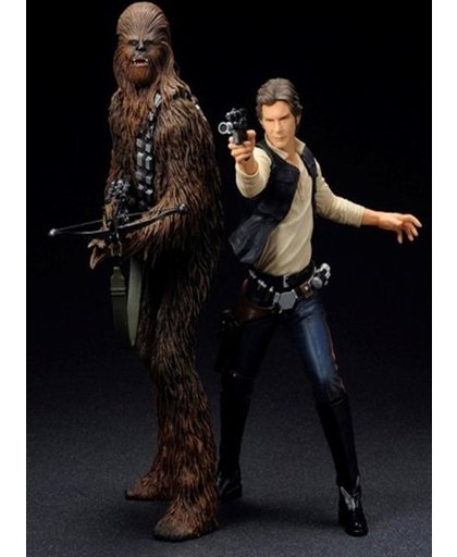 Star Wars: Han Solo & Chewbacca Artfx+ Statue