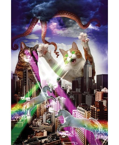Apocalypse Meow Poster meerkleurig