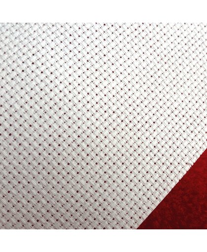 100 x 130 cm Aida 14 Count witte borduurstof - 5,4 kruisjes per cm borduurstramien wit