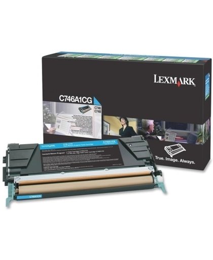 Lexmark C746A1CG Tonercartridge 7000pagina's Cyaan tonercartridge