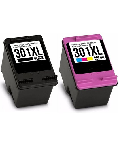 Huismerk/Compatible HP 301 XL Inktcartridge Multi pack (zwart en kleur) – remanufactured (hoge capaciteit)