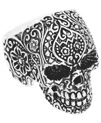 Wildcat Skull Tattoo Ring standaard