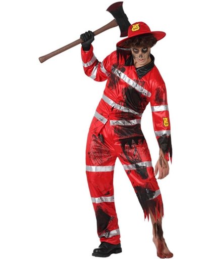 Zombie brandweerman Halloween kostuum voor heren - Verkleedkleding - M/L