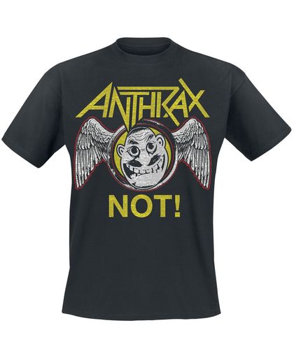 Anthrax Not Wings T-shirt zwart