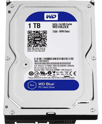 Western Digital Blue HDD 1000GB SATA III interne harde schijf