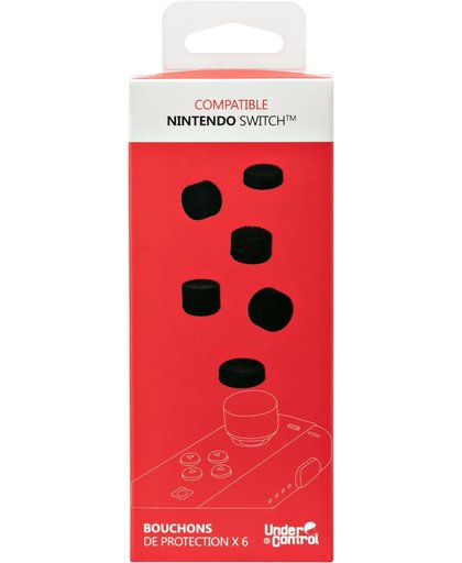 Under Control - Nintendo Switch - lage en hoge thumbgrips - joy-con en pro-controller - Zwart
