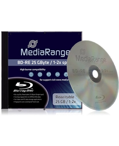 MediaRange MR491 25GB BD-RE Lees/schrijf blu-ray disc