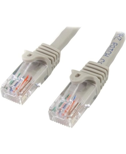 StarTech.com Cat5e Ethernet met snagless RJ45 connectors UTP kabel 0,5m grijs netwerkkabel