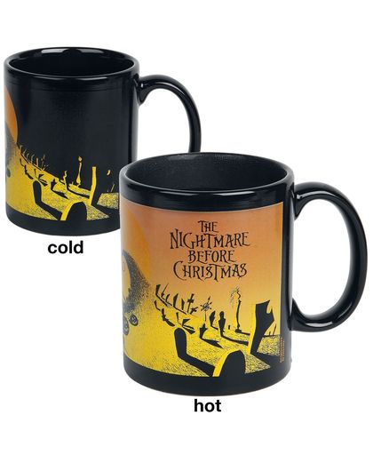 The Nightmare Before Christmas Graveyard Scene - Heat Change Mug Mok meerkleurig