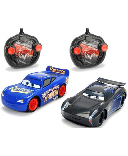 RC Cars 3 Twin Pack Lightning McQueen + Jackson Storm
