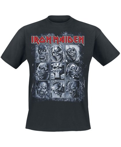 Iron Maiden Nine Eddies T-shirt zwart